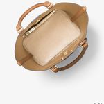 Michael Kors New  Greenwich Saffiano Leather Satchel Bag Brown Tote Classic Chic Photo 2