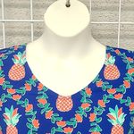 Crown & Ivy New With Tags  Ruffle Sleeve V-Neck Tee Size Petite M Photo 2