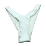 Aerie  Bikini Bottom Cheekier High Cut Ribbed White S Photo 0