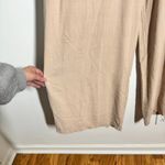 Women Linen Cotton Pull On Pant Tan Coastal Beach Vacation Boho Pocket Tie Waist Size XL Photo 4