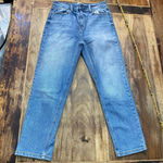 Carly Jean Los Angeles Blue Straight Leg Denim Jeans Size 5 Photo 0