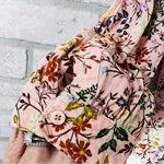 Sundance Floral Print Pintuck Long Sleeve Blouse Size S Pink Photo 7