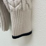 Philosophy  Republic Clothing White and Black Crew Neck Sweater Cable Knit size L Photo 4