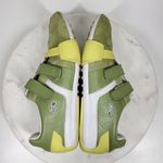 Lacoste Womens Vito Driving Shoe 9 Green White Leather Suede Hook & Loop Sneaker Photo 9