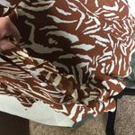 Very J V ery j brown and white sheer long sleeve mini dress size small Photo 2