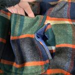 Paper Crane Womens Tartan Plaid Wool Blend Vest Sz Small Ethereal Sherpa Pockets Photo 5