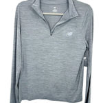 New Balance Women's Heather Gray Quarter Zip Long Sleeve Running Top NWT Photo 0