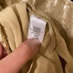 Chelsea28 NWT Nordstrom gold sequin contrast cami, size small Photo 12
