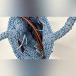 J.Crew  Small Malta handwoven straw bag City Blue Photo 1