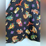 Dangerfield Dinosaur Print Dress AU 12 Jurassic Lost World Rockabilly Cotton Black Size undefined Photo 4