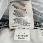 Ellen Tracy  High Waist Geometric Pattern Straight Leg Jeans Blue Size 10 Photo 9