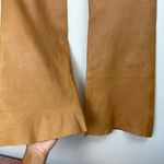 Cache Vtg  Lamb Leather Pants Sz 6 Tan Brown Straight Leg Boot Photo 14