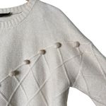 Tuckernuck Pomander Place Pam Pom Pom Argyle Sweater in Cream, Size Large Photo 4