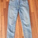 Denim Forum Blue Straight Leg Jeans Size 26 Photo 1