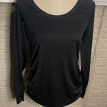 Old Navy  Maternity Active Long Sleeve Top Ruched Sides Black Small‎ Photo 0