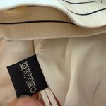 Vintage Ralph Lauren Black Label 100% Silk Stripe Ankle Trousers Pants 6 White Photo 8