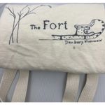 Cloth & Stone Cloth Bag Reusable Souvenir The FORT Danbury Wisconsin Cream Color 2 Handles Photo 7
