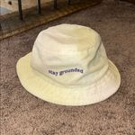 Pac Sun Desert Dreamer “stay grounded” embriodered bucket hat Yellow Photo 3