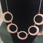 Tahari  Rose gold pave circles necklace Photo 0