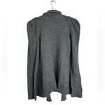 Anthropologie Womens Puff Shoulder Tokyo Map Choco Cardigan Sweater Size Large Photo 4