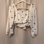 Farm Rio Blue Flowers Crop Top Size Small Photo 6