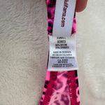 Luli Fama Bikini Pink Leopard Bandeau Push Up Top Ruched Brazilian Bottom Photo 8