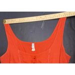 Anthropologie Maeve Red Crochet Tiered Tank Top Boho Y2K Pearl Button Dress Med Photo 9