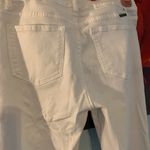 KANCAN Womens Skinny Jeans Size 11/29 Distressed Double Fray White Mid Rise Photo 2