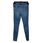American Eagle  SZ 2 Jeggings Jeans Distressed Stretch Zip-Fly Mid-Rise Whiskered Photo 4