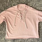 Aerie  Lace Up Sweatshirt Photo 1