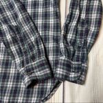 Madewell Flannel Slim Ex-Boyfriend Shirt Green Coltrane Plaid E6002 Size Small Photo 3