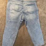 Old Navy  Jeans Womens Sz 28 OG Straight High Rise Extra Stretch Ripped Light Photo 1