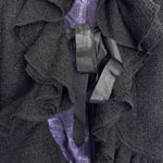 Anthropologie Ruffled Boucle Jacket Size 4 Coquette Romance Whimsigoth Vamp Y2K Photo 4