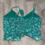 American Eagle Floral Cropped Blouse Photo 2