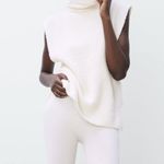 ZARA  Cream Chenille Knit Top NWT Photo 0