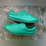 Vintage Sport Steps green faux leather #24 tie tennis shoes, size 9B Photo 14