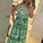 Farm Rio  Green Sweet Garden Maxi Dress M Photo 5