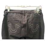 True Religion Becca Ponte Mid Rise Bootcut Stretch Flare Pants Size 27 Pocket Photo 2