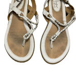 B.O.C. Born Concept Sandals‎ Size 8M White Leather C89701 Thong Strap Photo 2
