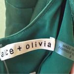 Alice + Olivia  Montana Cowl Neck Slip Gown Maxi Dress Deep Emerald Green Sz 8 Photo 5