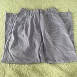 Abercrombie & Fitch  lavender linen wide leg pants size medium Photo 2
