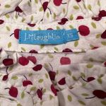 J. McLaughlin  White Cherry Print Ruffle Sleeveless Button Down Blouse‎ Size XS Photo 7