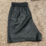 Halogen  Black Faux Leather Shorts Size M Women’s Photo 3