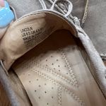 Tan Suede Loafers with Bow Detail Size 6.5 Photo 2