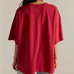 Free People NWT Shell Tee T-Shirt in Red Photo 1