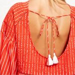 Free People NWT  Lola Embroidered Mini Dress, Capri Orange, Size XS Photo 3