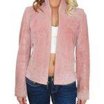 wilson's leather Vintage  Pink Leather Jacket Pink Suede Small Glam Photo 0