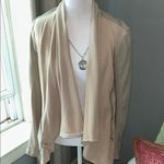 BLANK NYC  Cream Drape Front Jacket Photo 5