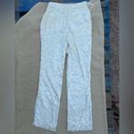 Tularosa WOMENS OFF WHITE MEDIUM Lace Trousers with Floral Design Photo 9