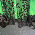 Source Unknown  Green and Black Lace Shapewear Corset Photo 6